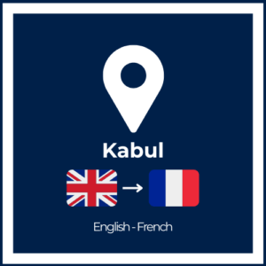 Simultaneous Interpretation – English/French – Kabul, Afghanistan