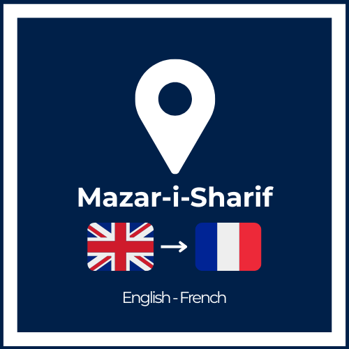 Simultaneous Interpretation – English/French – Mazar-i-Sharif, Afghanistan