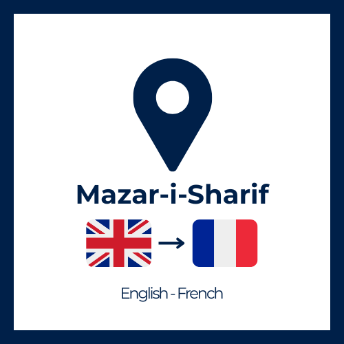 Consecutive Interpretation – English/French – Mazar-i-Sharif, Afghanistan