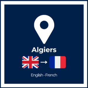 Simultaneous Interpretation – English/French – Algiers, Albania