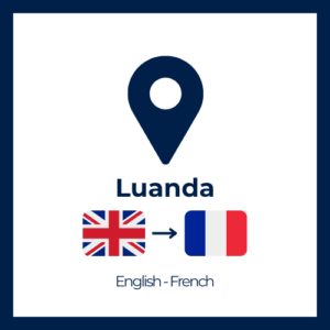 Consecutive Interpretation – English/French – Luanda, Angola